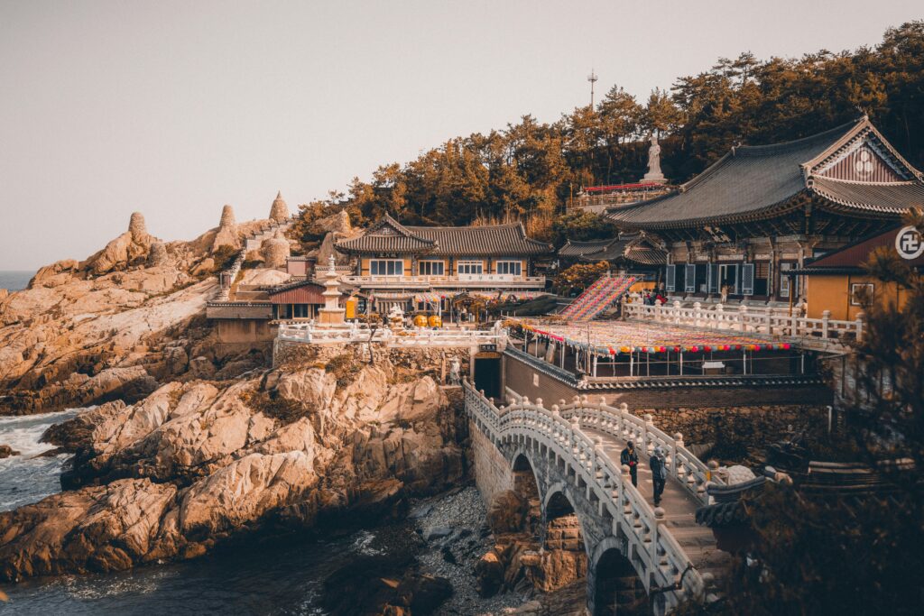 pexels-photo-28486315-28486315 Serene view of Haedong Yonggungsa, a seaside temple in Busan, South Korea.